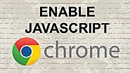 how to enable javascript in chrome windows