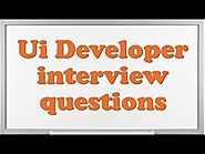 UI Developer Interview Question & Answers