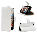 KAYSCASE Book Wallet Style Leather Cover Case for Apple new iPhone 5 / iPhone 5S, Retail Packaging (White)