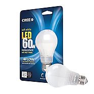 Cree 60W Equivalent Soft White (2700K) A19 Dimmable 11W LED Light Bulb with 4FLOW Filament Design, 6-Pack