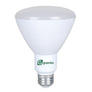 Greenlite 9-Watt (65W Equivalent), Br30 Medium Base, Bright White, Shatterproof, Dimmable, LED Floodlight Bulb