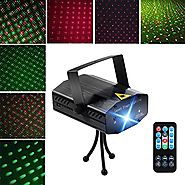 LED Projector Laser Lights, Blingco Mini Auto Flash RGB Led Stage Lights Sound Activated for DJ Disco Party Home Show...