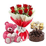 Send Flowers & Cakes for Anniversary Gift From FlowersCakesOnline