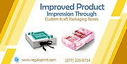 Improved Product Impression can be attained by draping them into Custom Kraft Packaging Boxes