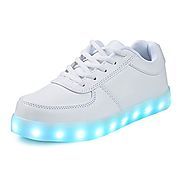 SAGUARO Boy and Girl's Low Top LED Sneakers Light Up Flashing Shoes(Little Kid/Big Kid)