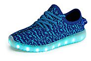EcoCity Girls Colorful Fashion Lace Up Led Sneaker Toddler Kids Shoes Boys Breathable Running Shoe Casual Daily Walki...