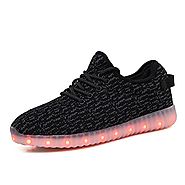 Ukris Men's & Women's LED Shoes Luminous Flashing Sneakers Light Up Sport Shoes (10.5 B(M) US Women/7.5 D(M) US Men/E...