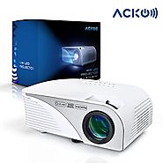 Acko Portable Mini HD LED Video Projector Office Home Theater 1200 LM Multimedia Outdoor 20"-150" HDMI VGA USB AV SD ...