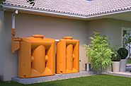 Tanque modular vertical para filtrar y almacenar agua de lluvia para su reutilización