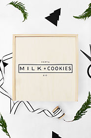 Last Minute DIY Christmas Gift Idea - Santa Milk + Cookies Kit