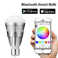Flux Bluetooth LED Smart Bulb - Wireless Multi Color Changing Light For Kitchen, Bedroom- App Controlled Sunrise Wake...
