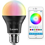 LUCERO Smart Bulb - Color Changing RGB LED Light - Bluetooth App Smartphone Controlled ● Mood Lighting for Relaxation...
