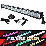 52” RGB LED Light Bar Multi-Color Combo Lamp Neon Light By Bluetooth APP for Offroad 4x4 Jeep Truck ATV SUV Boat with...