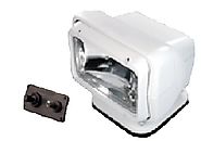 Go Light Permanent Mount Searchlight with Hard Wired Dash Remote, White