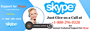 Skype Technical Support Number 1-800-296-0228 to Fix Skype Problem - skypesupport