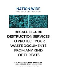 Recall Secure Destruction Services to Protect Your Waste Documents from Any Kind of Threats