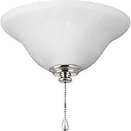 Progress Lighting P2660-09 Airpro One-Light Dc LED Ceiling Fan Light Kit, Brushed Nickel