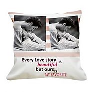 Buy online Personalised Love Story Cushion in India - Giftcart.com