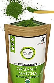 Matcha Green Tea Powder - Superior Culinary - USDA Organic From Japan -Natural Energy & Focus Booster Packed With Ant...