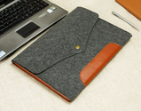 Genuine Leather Fit 13" Macbook Pro Retina 13'' Macbook Air New / Old Felt Sleeve Laptop Sleeve Case Custom Made Hand...