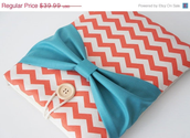 10% ON SALE Chevron 15 inch Laptop Sleeve - Macbook Air or Pro, Custom Size for Your Laptop - Laptop Cover, Padded Sl...