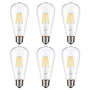 Dimmable Edison LED Bulb, Kohree 6W Vintage LED Filament Light Bulb, 2700K Soft White, 60W Incandescent Equivalent, E...