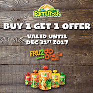 FRU2go healthy fruit snack with Buy 1 Get 1 Offer.