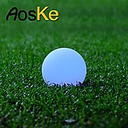 AosKe 7.9-Inch(diameter) LED Color Changing Floating Ball Waterproof Mood Light Garden Decoration Flashing Ball LED l...