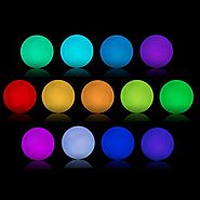 AsoKe 4.7-inch Floating LED Pool Glow Light Orb Ball Outdoor Living Garden Light Decor Waterproof Color Changing Ball...