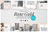 ROSE GOLD | Canva Social Media Pack