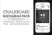 Dark Chalkboard Instagram Pack