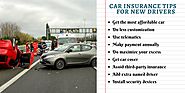 Top car insurance tips for new drivers
