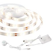 OxyLED S101 Motion Activated LED Strip Bed Lights | USB or Battery Powered, Stick-On Night Light Kit, Bedroom Light -...