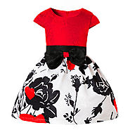 Buy Brand New Party Wear Lovely Black Roses Girl Dress | BabyCouture