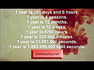 How many days are in a year? Howmanydays.net Free Download and Watch - Hdvidz.in