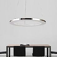 LightInTheBox Modern Simple Design Round Ring Pendant Living LED Ring Chandelier Ceiling Light for Garage, Game Room,...
