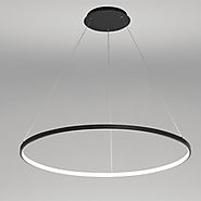 LightInTheBox Acrylic Chandelier Modern 80cm Cut LED Ring Pendant Light With Oval 1 Ring Max 40W Chrome Finish,Ceilin...