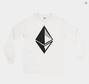 Ethereum Long Sleeve T-Shirt on White
