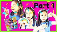 I ❤ Rainbow Craft - Kids Craft - DYI Kids Jewelry and Toys - Part 1