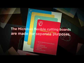 4 Piece Antimicrobial Flexible Cutting Board Set