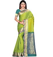 Kuberan Green Art Silk Saree Bangalore