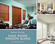 Faux Wood Window Blinds