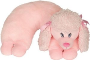 Pink Poodle Neck Pillow Chums for Children