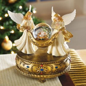 Amazon.com - Collections Etc - Musical Angels Christmas Holiday Snow Globe