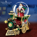 Amazon.com - Thomas Kinkade Santa Claus Is Comin' To Town Musical Snowglobe Train Car by The Bradford Exchange