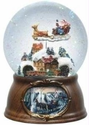 Amazon.com - 6.5" Musical Rotating Santa Claus with Train Christmas Snow Globe Glitterdome