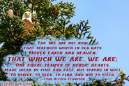 Tho' we are not now that strength which in old days moved earth and heaven [image & text]