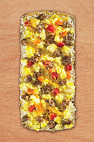Thin Crust Egg, Sausage & Pepper Breakfast Pizza