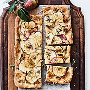 Apple Focaccia with Gruy and Rosemary