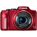 Canon PowerShot SX170 IS 16.0 MP Digital Camera with 16x Optical Zoom and 720p HD Video (Red)